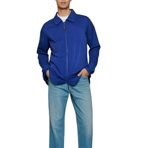 Carhartt Vintage Blue Defender Windbreaker Jacket Utility Streetwear Durable XL